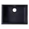 Alfi Brand Black 24" Undermount Sgl Bowl Granite Composite Kitchen Sink AB2420UM-BLA - alternate 2